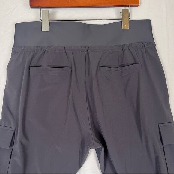 ATHLETA Sutton Jogger Pants Women 14 Grey Cargo Pocket Stretch Athleisure Casual - Picture 6 of 14